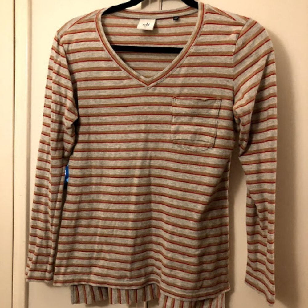 Cabi Skipper Striped Long Sleeve Shirt
